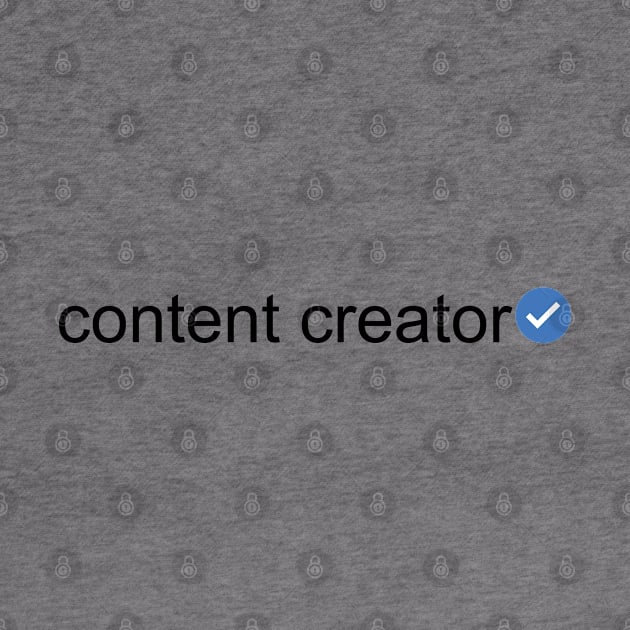 Verified Content Creator (Black Text) by inotyler